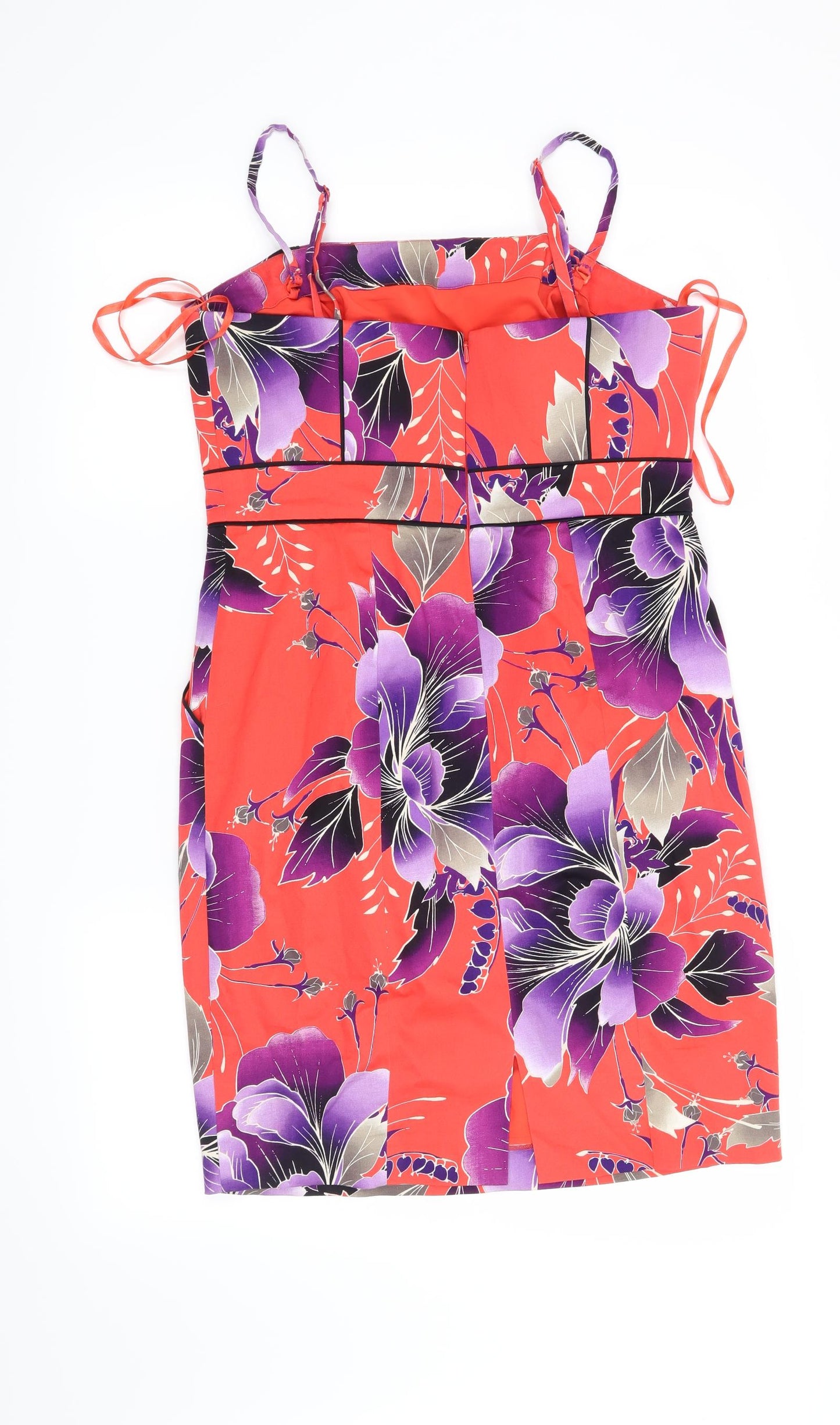 Coast Womens Red Floral  Sheath  Size 12