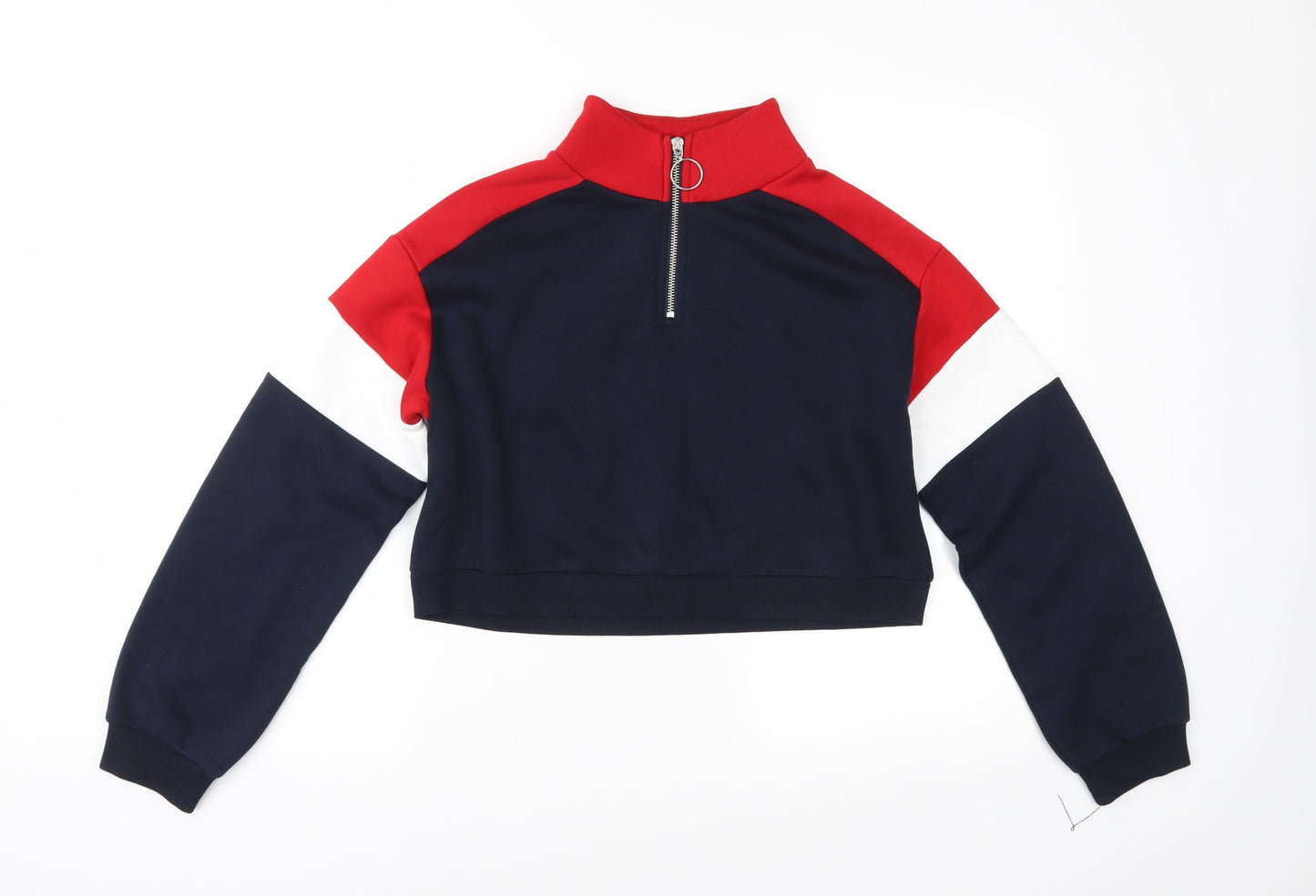 Divided Womens Black  Jersey Pullover Sweatshirt Size XS  - Cropped