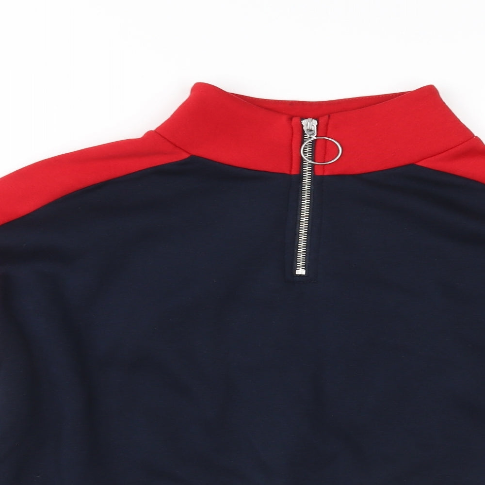 Divided Womens Black  Jersey Pullover Sweatshirt Size XS  - Cropped