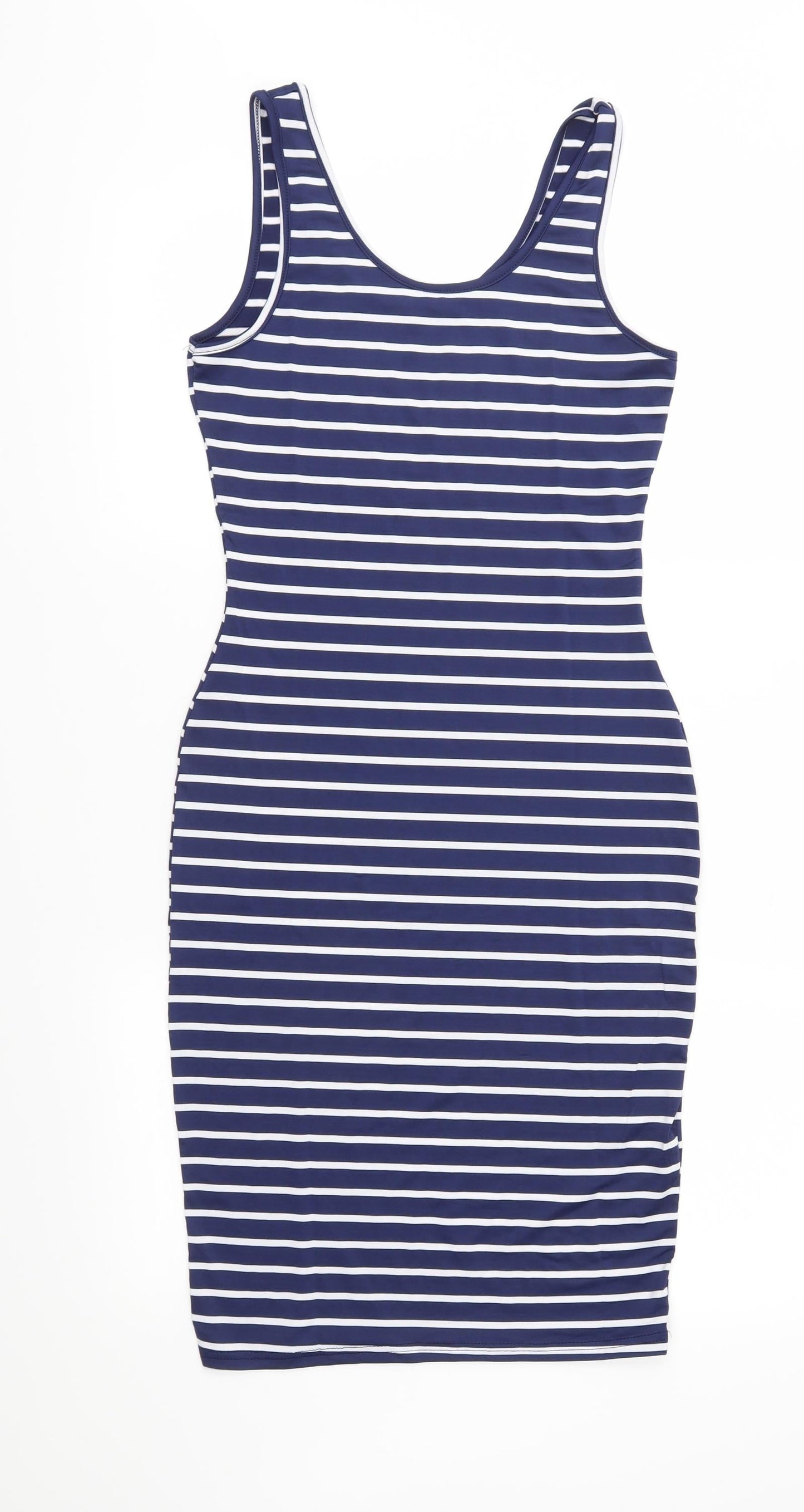 SheIn Womens Blue Striped  Shift  Size S