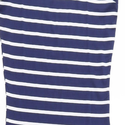 SheIn Womens Blue Striped  Shift  Size S