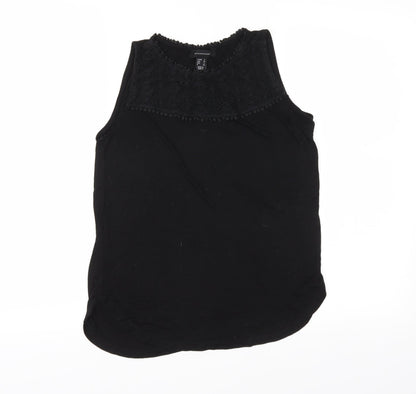 Primark Womens Black  Jersey Basic T-Shirt Size 6