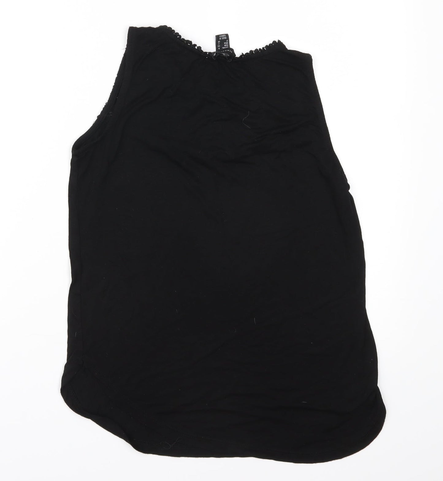 Primark Womens Black  Jersey Basic T-Shirt Size 6