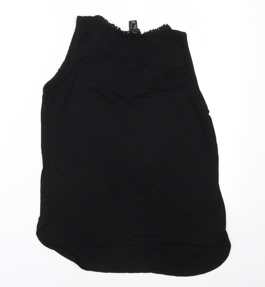 Primark Womens Black  Jersey Basic T-Shirt Size 6
