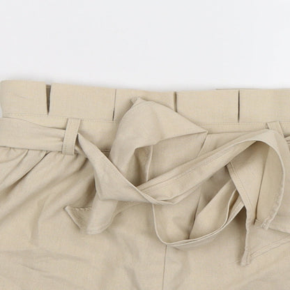 PRETTYLITTLETHING Womens Beige   Hot Pants Shorts Size 4