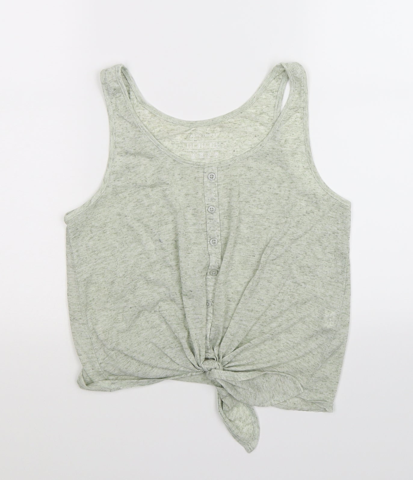 Womens UK Size 8 Atmosphere Grey Basic Tank
