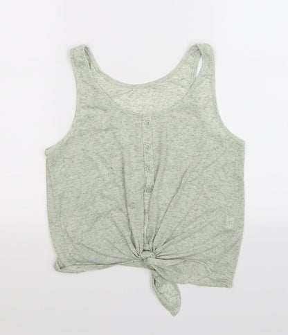 Womens UK Size 8 Atmosphere Grey Basic Tank