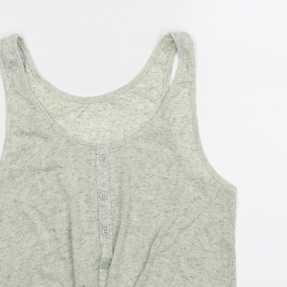 Womens UK Size 8 Atmosphere Grey Basic Tank