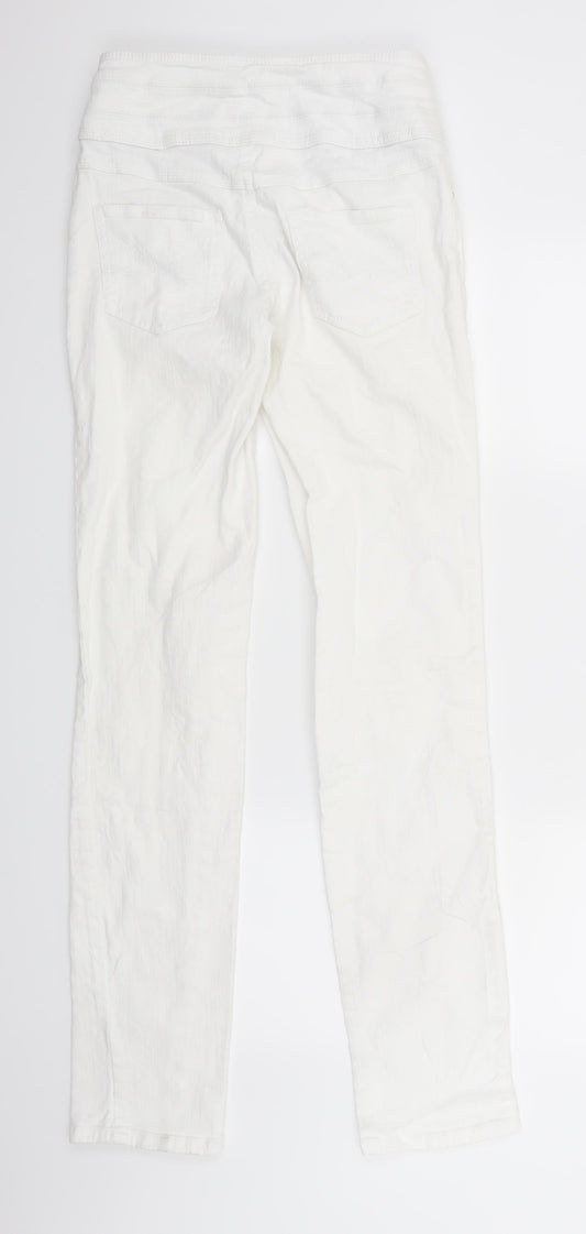 John Baner Womens White  Denim Skinny Jeans Size 8 L34 in