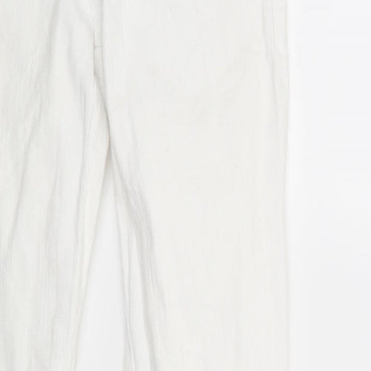 John Baner Womens White  Denim Skinny Jeans Size 8 L34 in