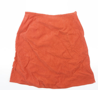 Womens UK Size 12 Preworn A-Line Corduroy Skirt