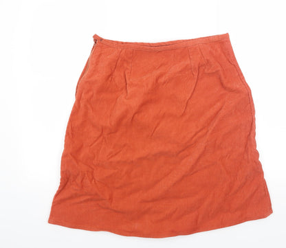 Womens UK Size 12 Preworn A-Line Corduroy Skirt