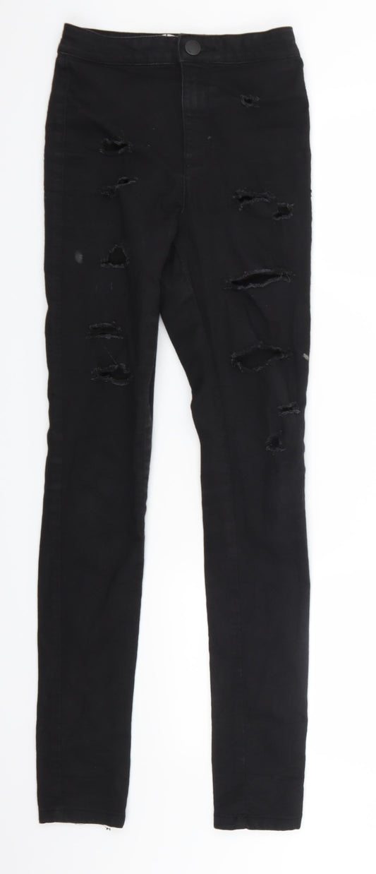 Womens UK Size 6 Miss Denim Extra-Slim Fit Jegging Black Jeans