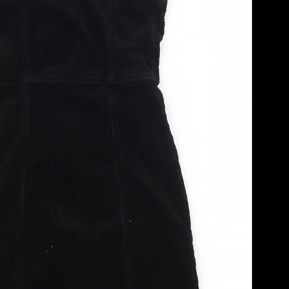 Denim Co Womens Black  Corduroy Bodycon  Size 6