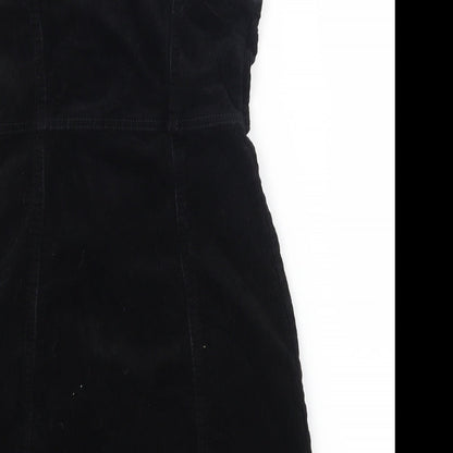 Denim Co Womens Black  Corduroy Bodycon  Size 6