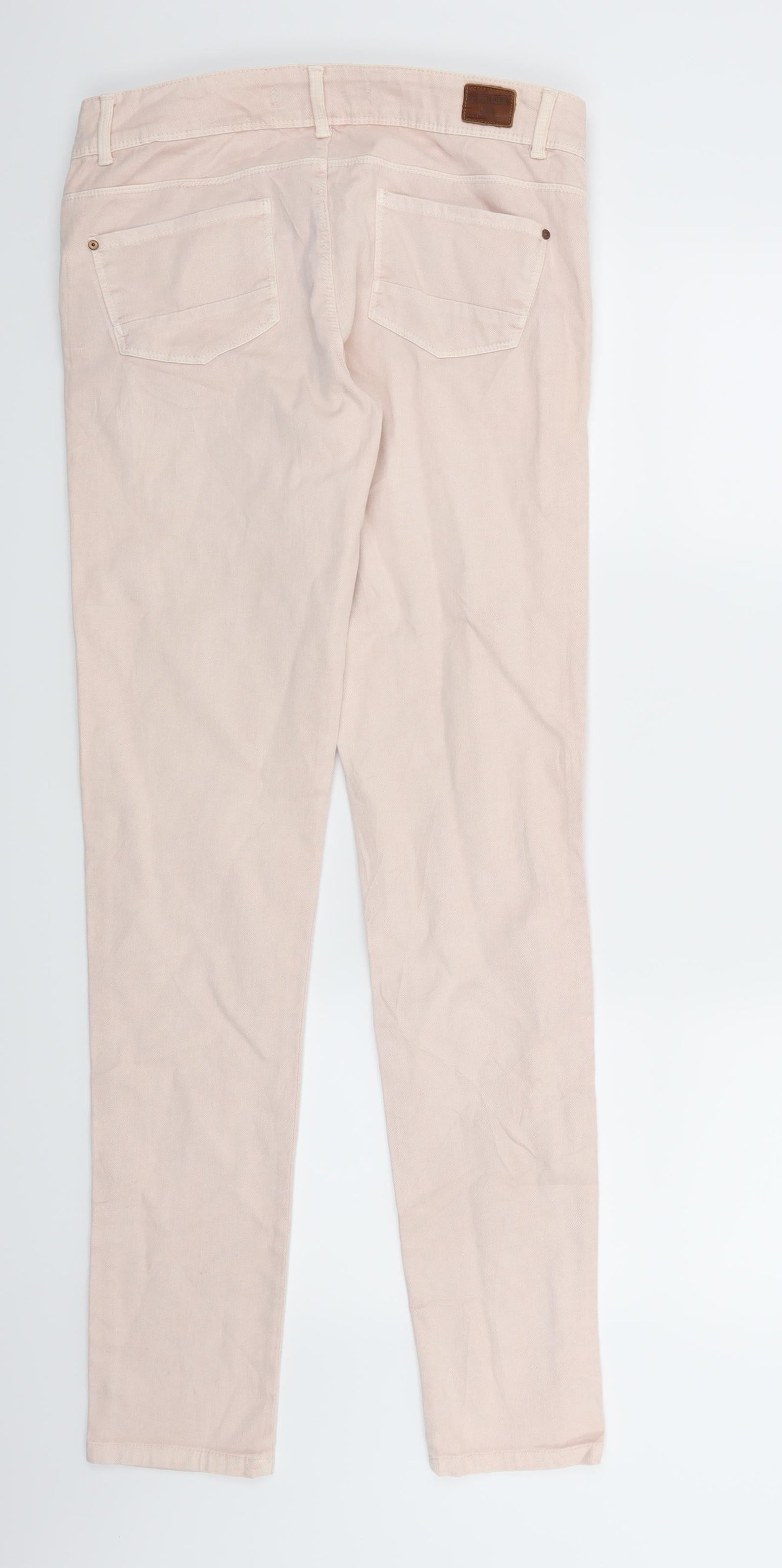 Zara Womens Pink  Denim Skinny Jeans Size 12 L30 in