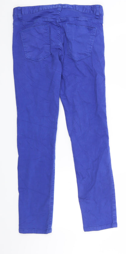 Almost Famous Womens Blue  Denim Jegging Jeans Size 12 L28 in