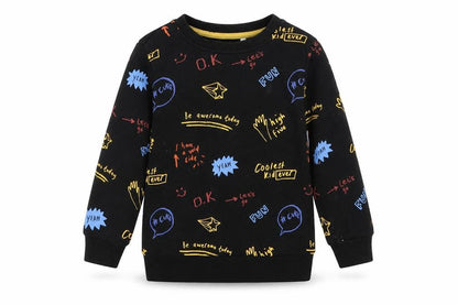 Front view of George boys’ black pullover sweatshirt, size 2, years