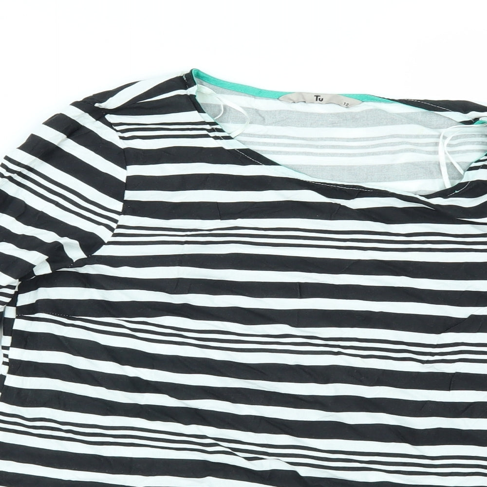 Womens UK Size 12 F&F Multicoloured Tunic Blouse