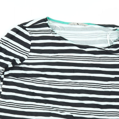 Womens UK Size 12 F&F Multicoloured Tunic Blouse