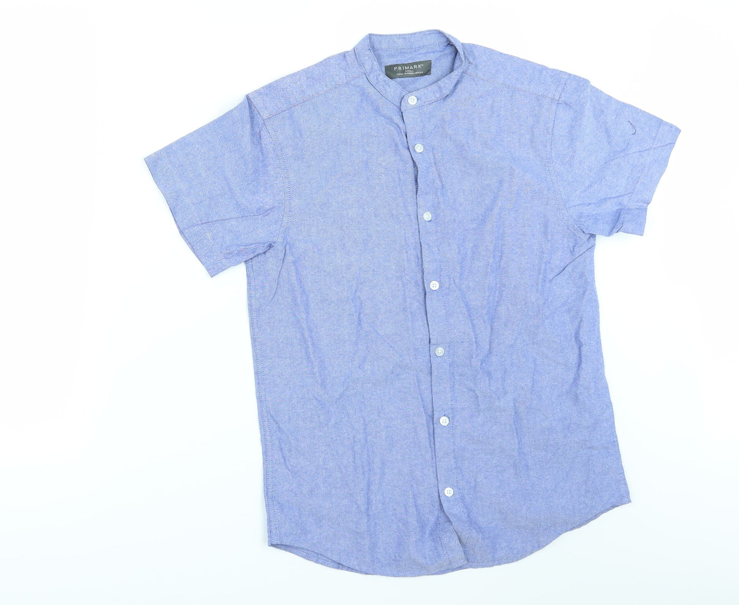 Primark Mens Blue    Button-Up Size S