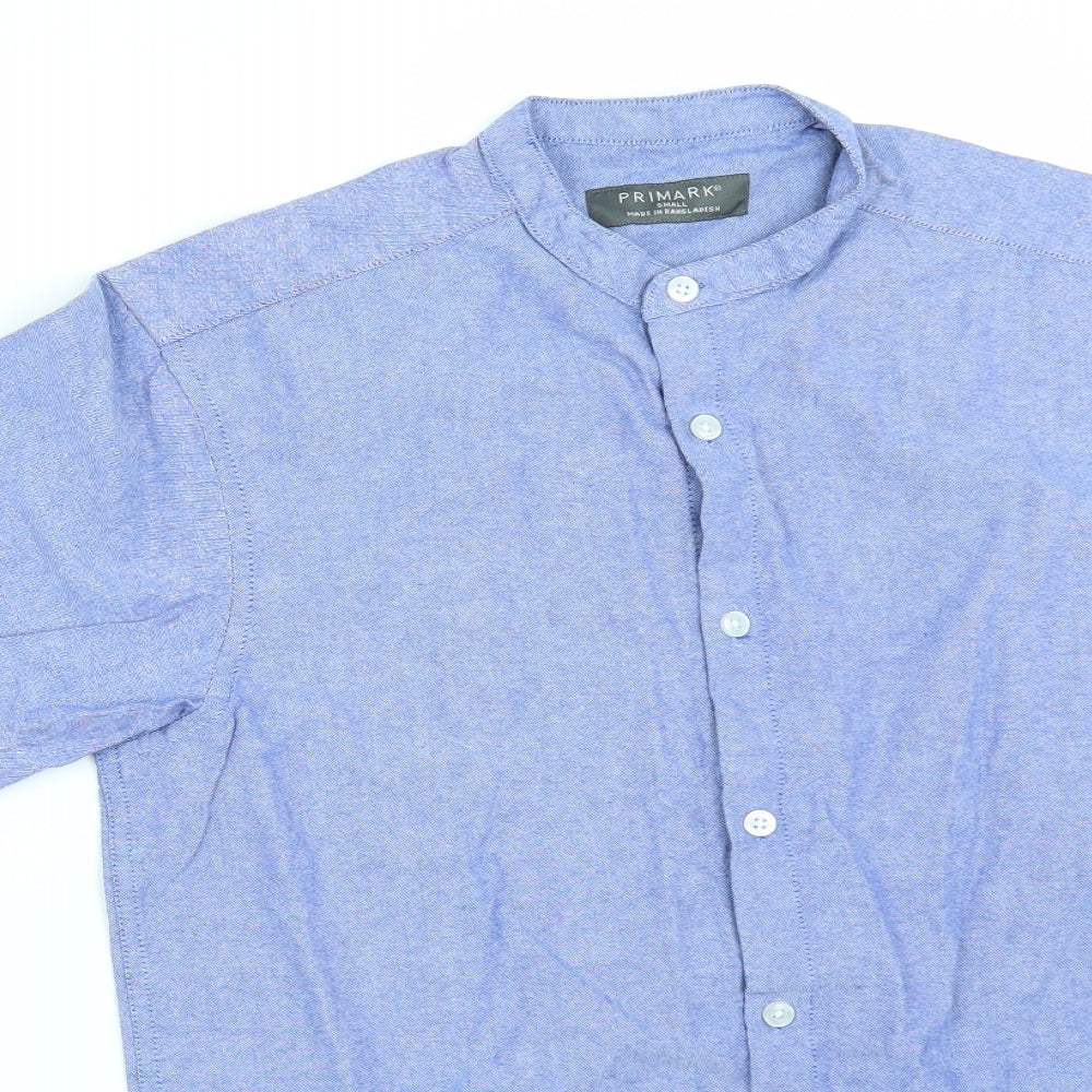 Primark Mens Blue    Button-Up Size S