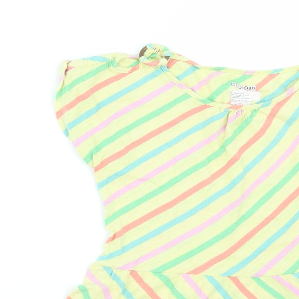 Gap Girls Yellow Striped  A-Line  Size 3 Years