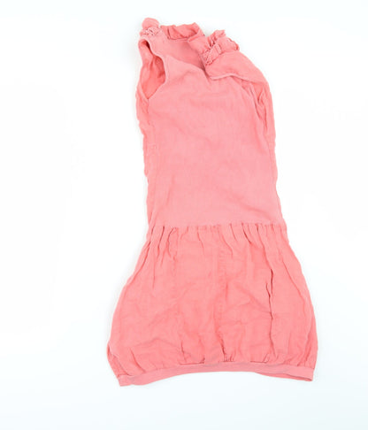 Womens UK Size S Preworn Red Basic Tank