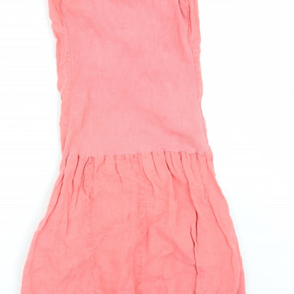 Womens UK Size S Preworn Red Basic Tank