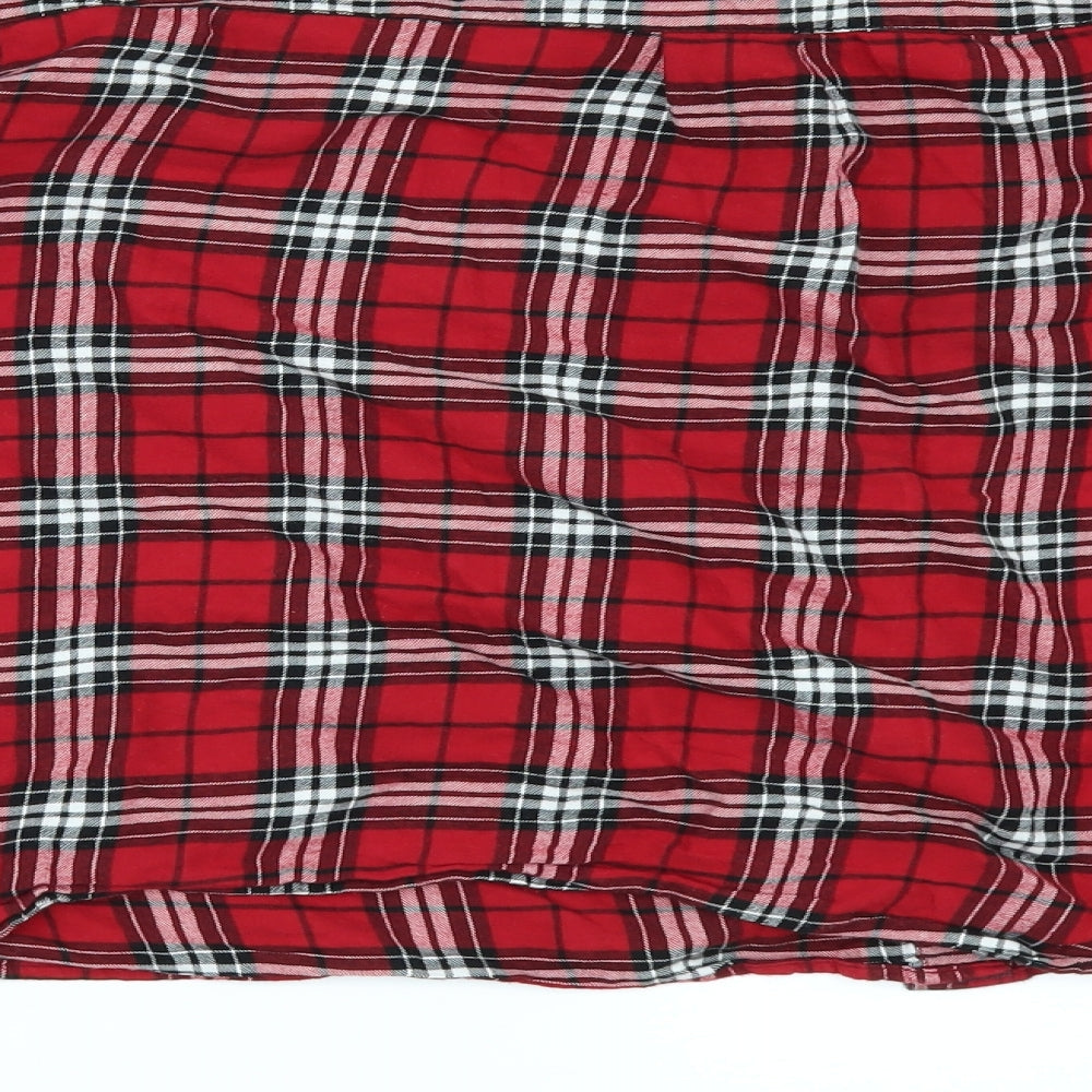 Womens UK Size 14 Divided by H&M Red Kimono Button-Up