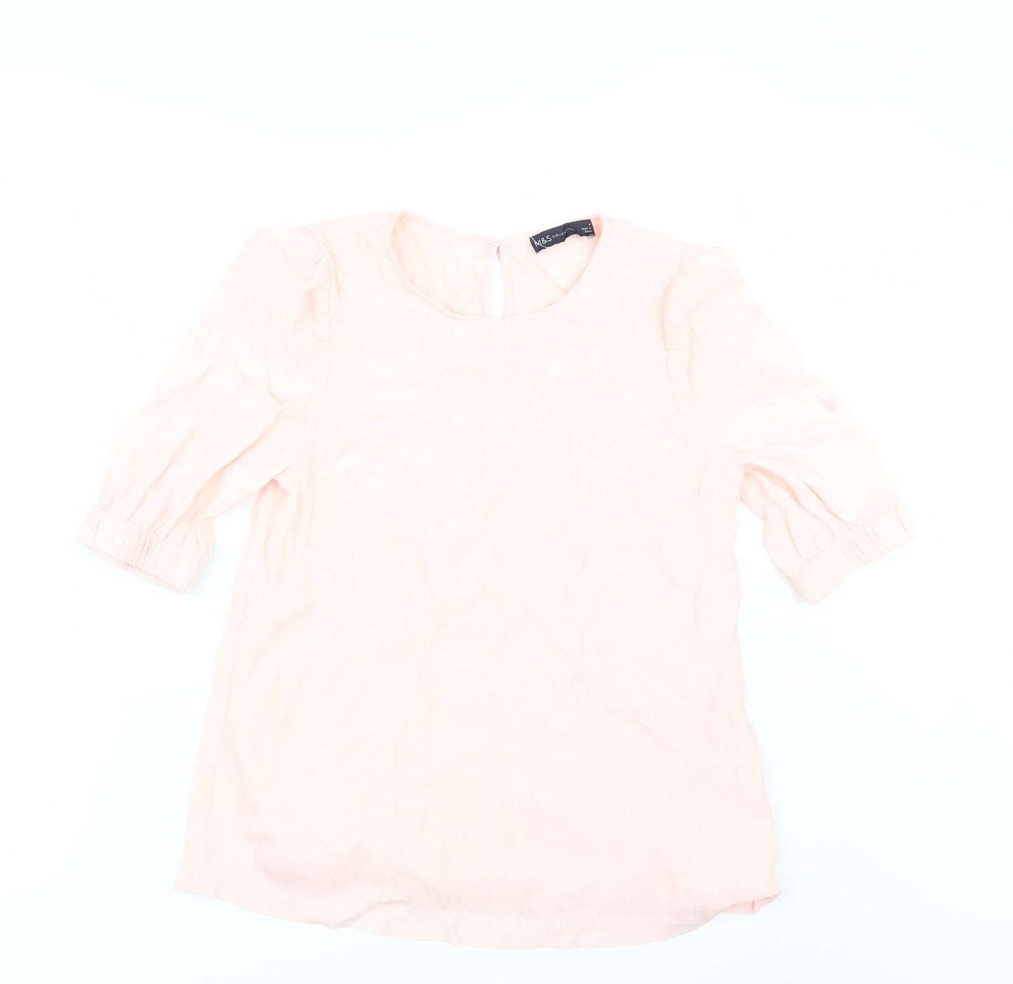 Womens UK Size 8 Marks and Spencer Pink Tunic Blouse