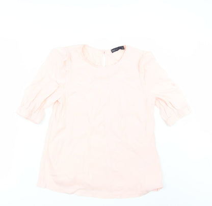 Womens UK Size 8 Marks and Spencer Pink Tunic Blouse
