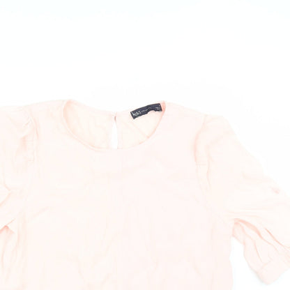 Womens UK Size 8 Marks and Spencer Pink Tunic Blouse