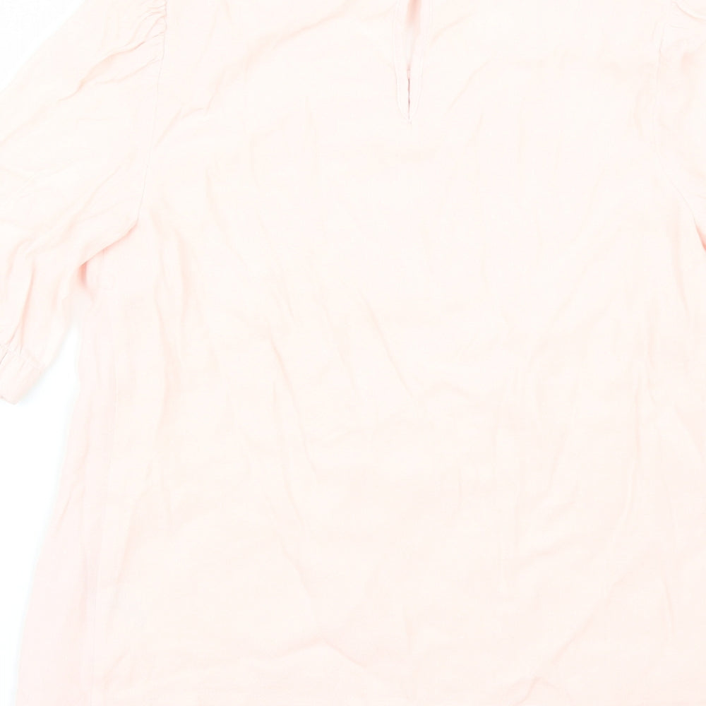 Womens UK Size 8 Marks and Spencer Pink Tunic Blouse