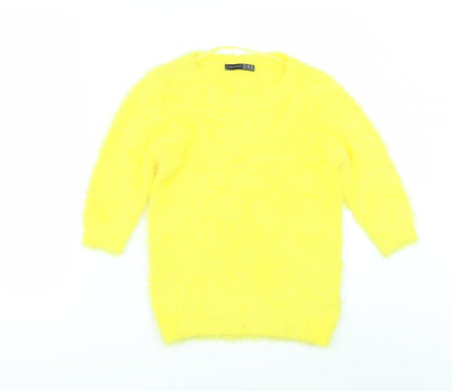 Primark Womens Yellow   Pullover Jumper Size 6