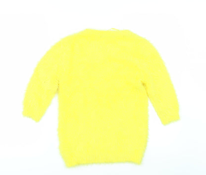Primark Womens Yellow   Pullover Jumper Size 6
