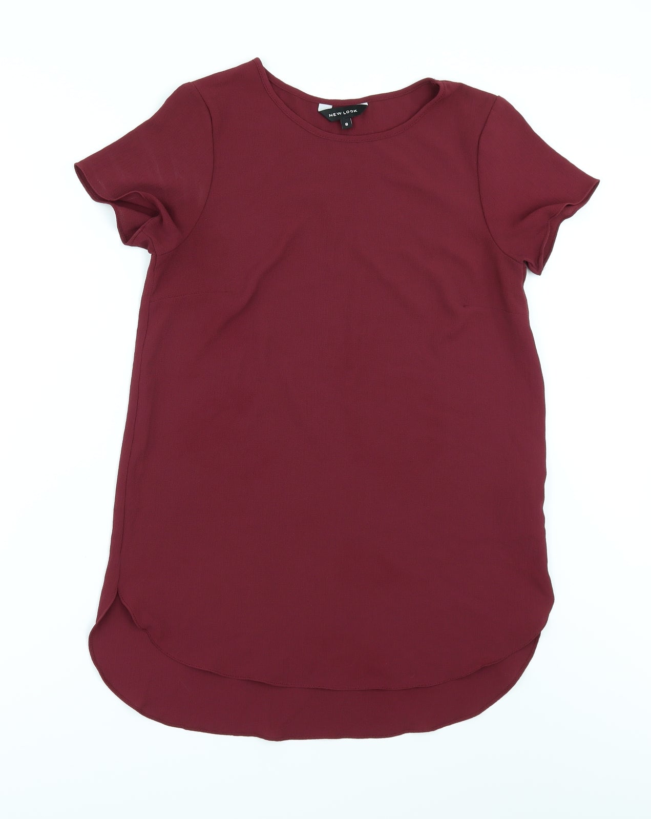 New Look Womens Red   Tunic Blouse Size 6