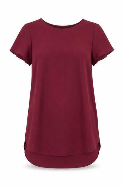 New Look Womens Red   Tunic Blouse Size 6