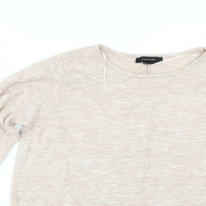 Close-up detail of Primark women’s pink jumper, size UK 8