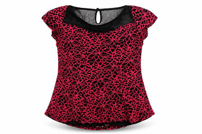 Front view of River Island girls’ pink basic blouse, size 11-12, years - lace