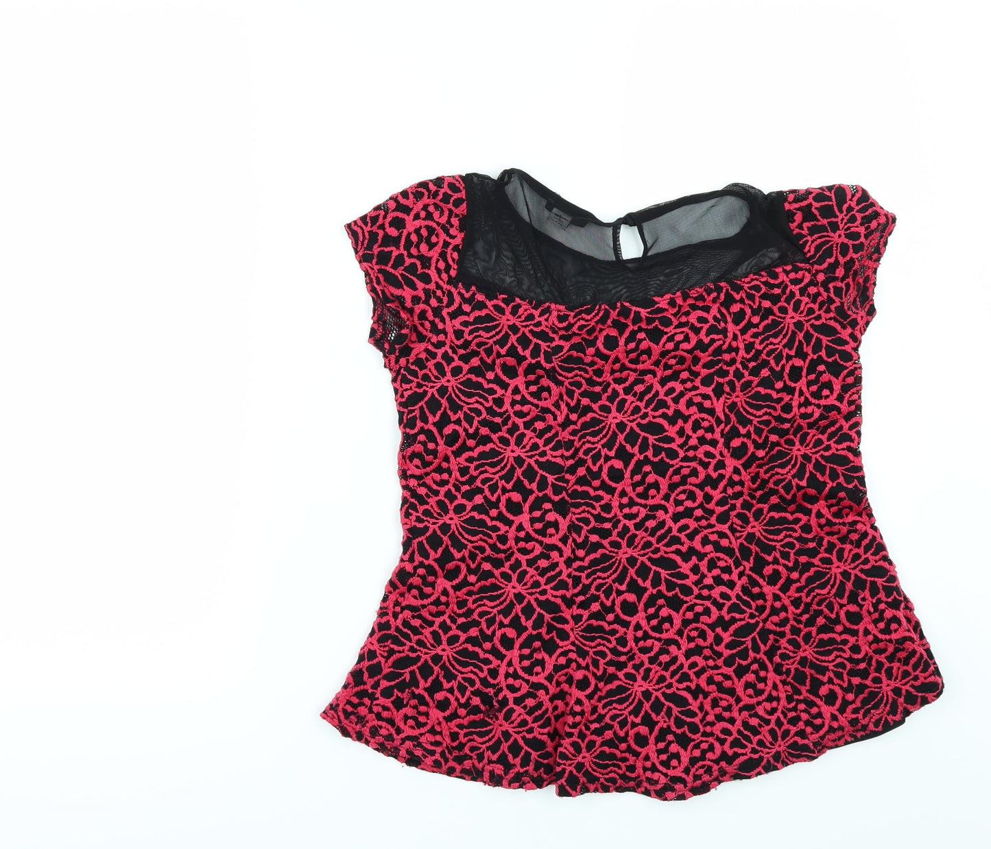 River Island Girls Pink   Basic Blouse Size 11-12 Years  - lace