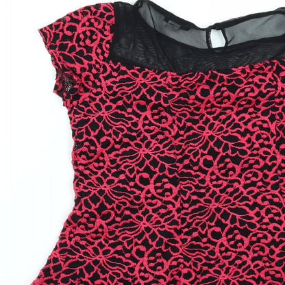 River Island Girls Pink   Basic Blouse Size 11-12 Years  - lace