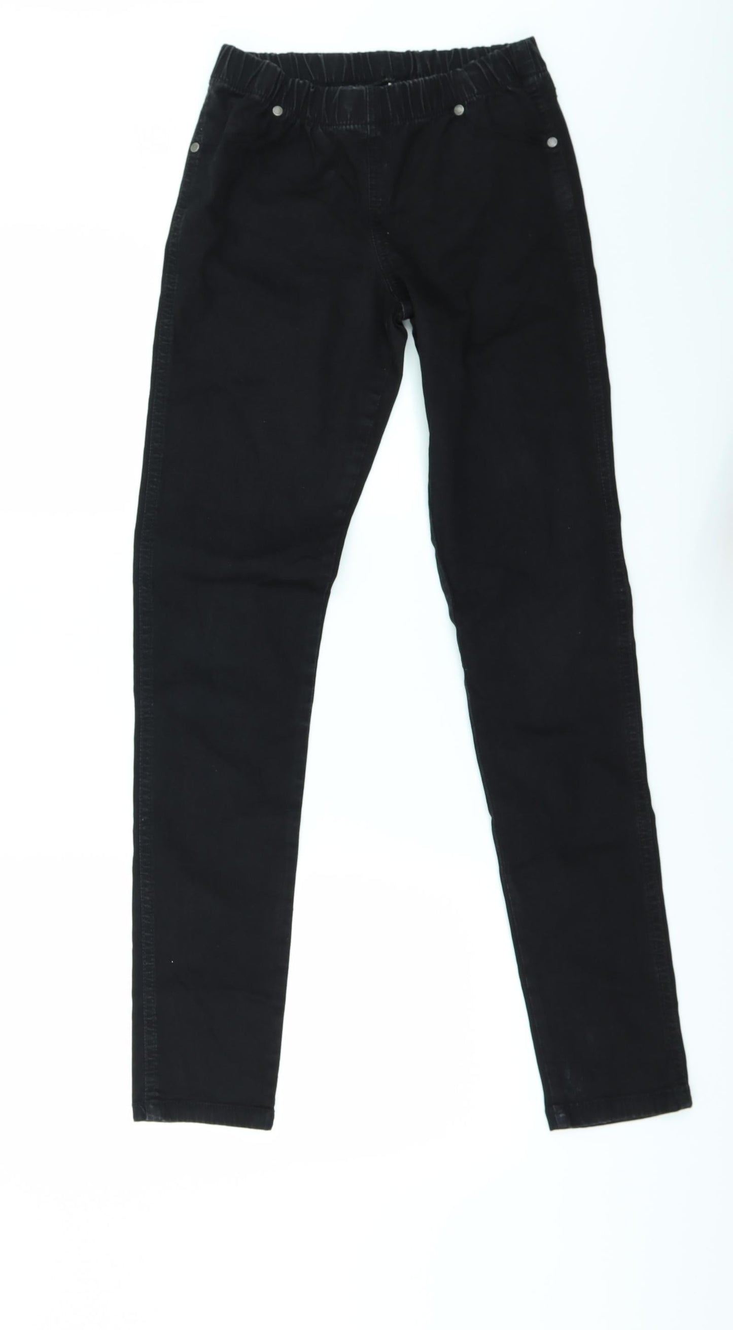 Denim & Co. Womens Black  Denim Jegging Jeans Size 8 L30 in