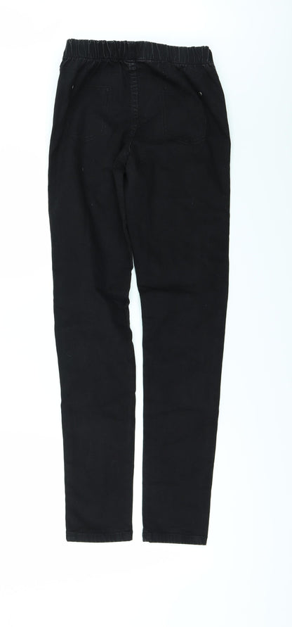 Denim & Co. Womens Black  Denim Jegging Jeans Size 8 L30 in