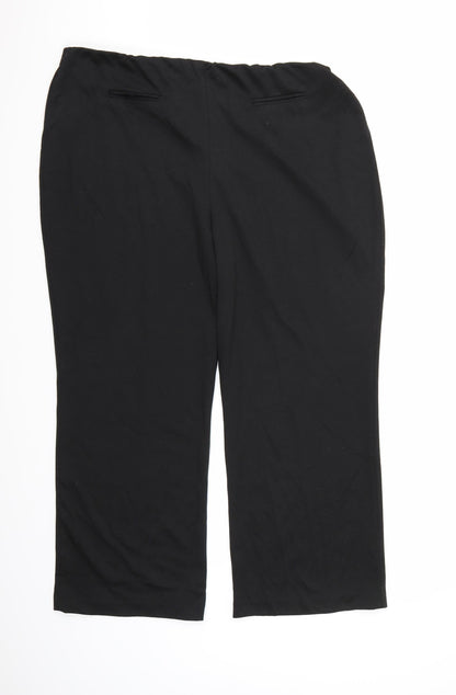 Wardrobe Essentials Womens Black   Jogger Trousers Size 18 L26 in