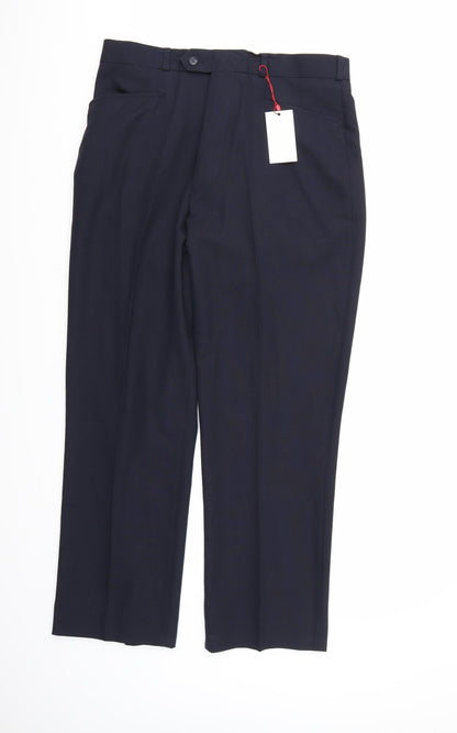 Oliver Stead Mens Blue  Rayon Trousers   L29 in