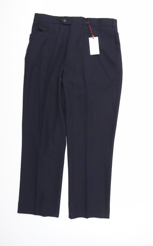 Oliver Stead Mens Blue  Rayon Trousers   L29 in