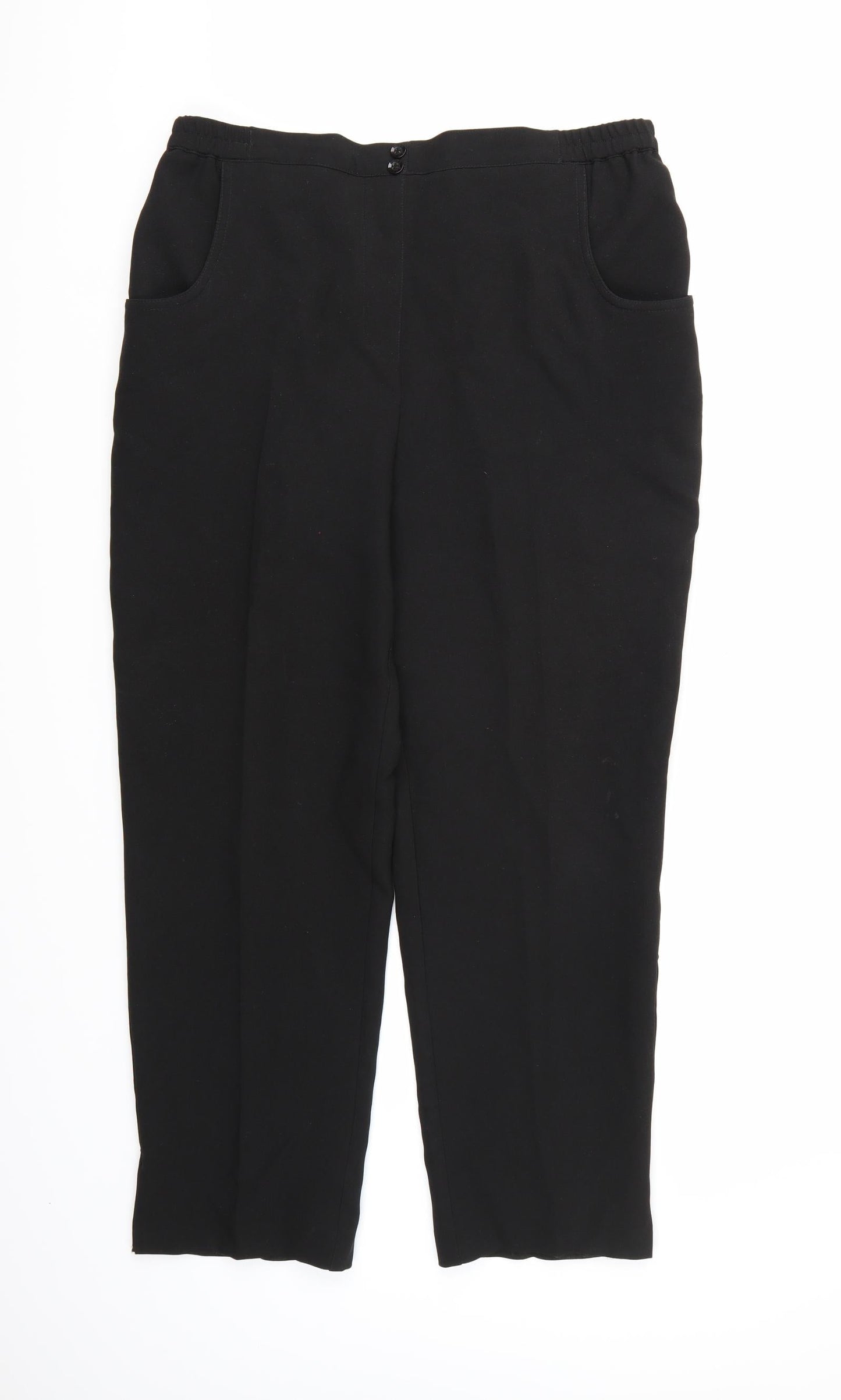 Womens UK Size 16 Julipa Regular Fit  Black Trousers