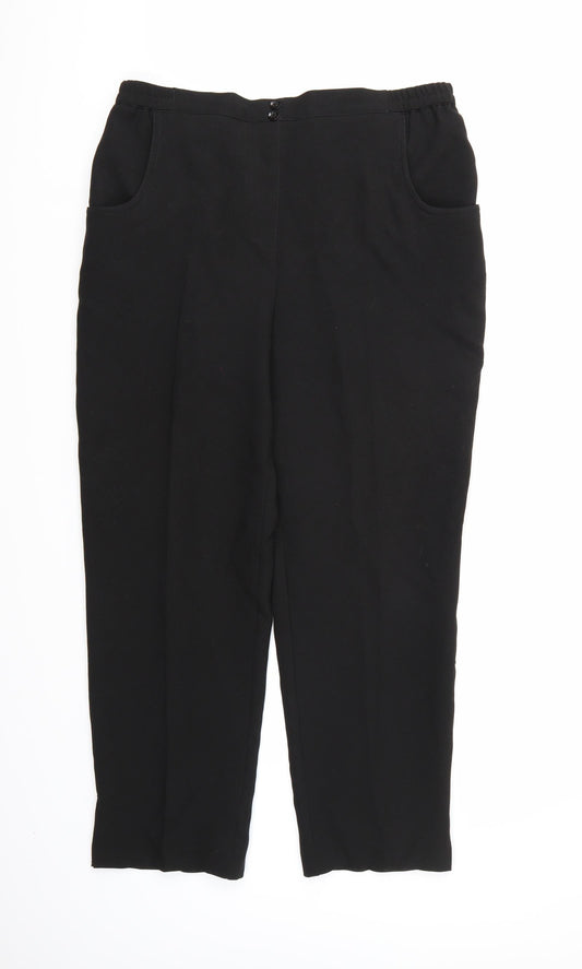 Womens UK Size 16 Julipa Regular Fit  Black Trousers