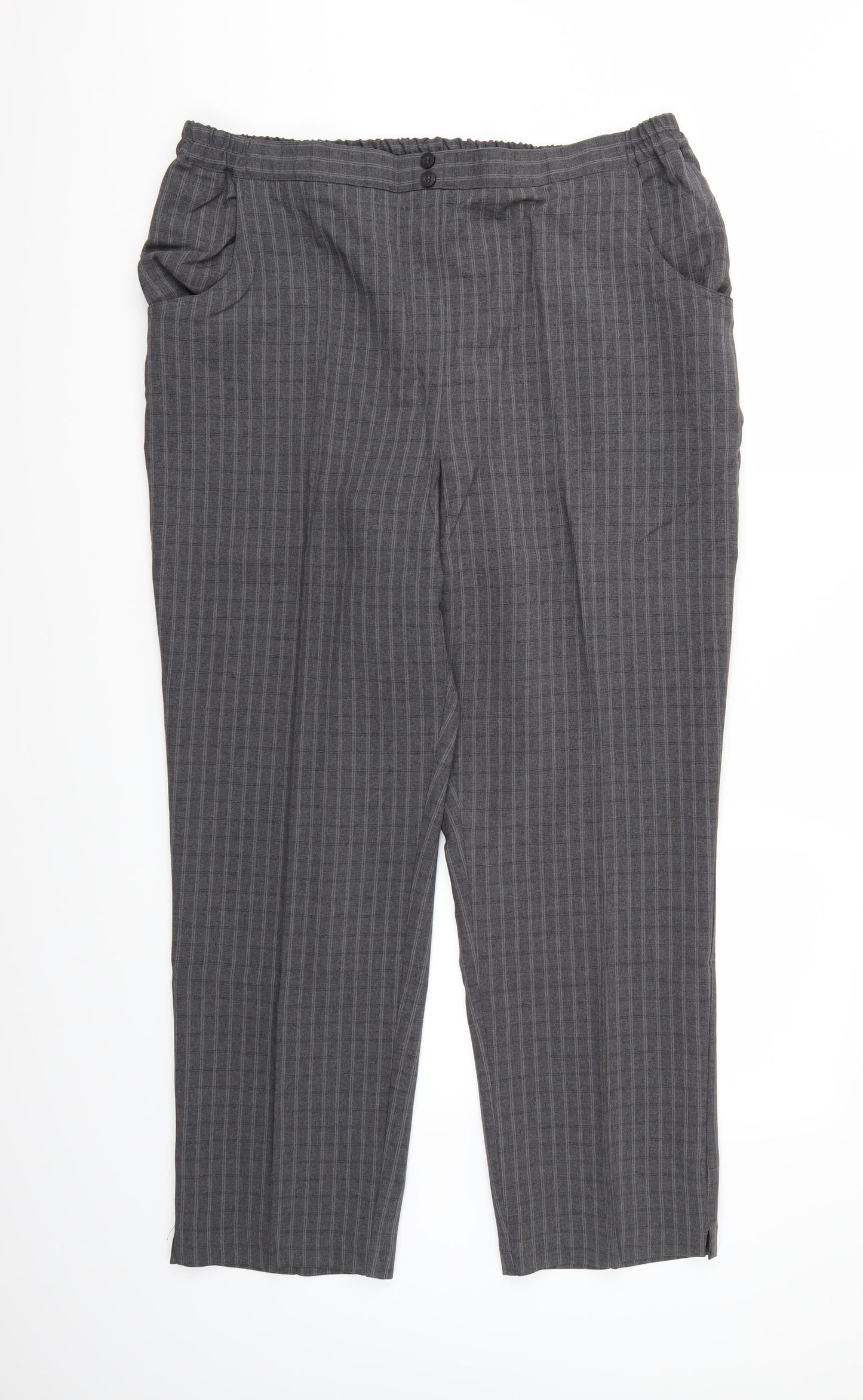 Womens UK Size 18 Special Collection Regular Fit  Grey Trousers